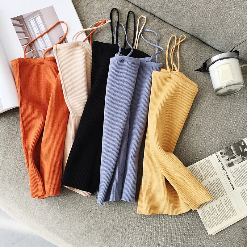 Woman Girl Slim Straight Tank Short Section Thin Knit V Female Girl Bottoming Tanks Tops
Woman Girl Slim Straight Tank Short Section Thin Knit V Female Girl Bottoming Tanks Tops
