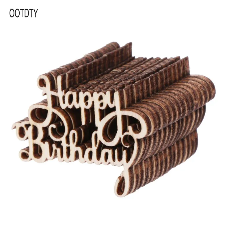 15Pcs Wooden Happy Bithday Table Confetti Scatter Vintage Rustic Party Decor Craft Scrapbook Decorations
15Pcs Wooden Happy Bithday Table Confetti Scatter Vintage Rustic Party Decor Craft Scrapbook Decorations
