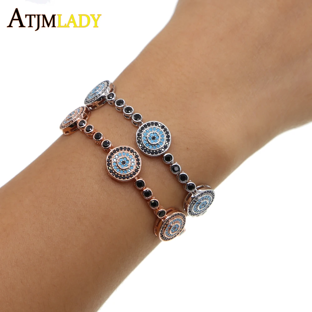 2019 Bracelets & Bangles Pulseira Masculina Limited Rose Color Fashion Pave Three Disco Evil Eye Charm Tennis Girl Bracelet
2019 Bracelets & Bangles Pulseira Masculina Limited Rose Color Fashion Pave Three Disco Evil Eye Charm Tennis Girl Bracelet