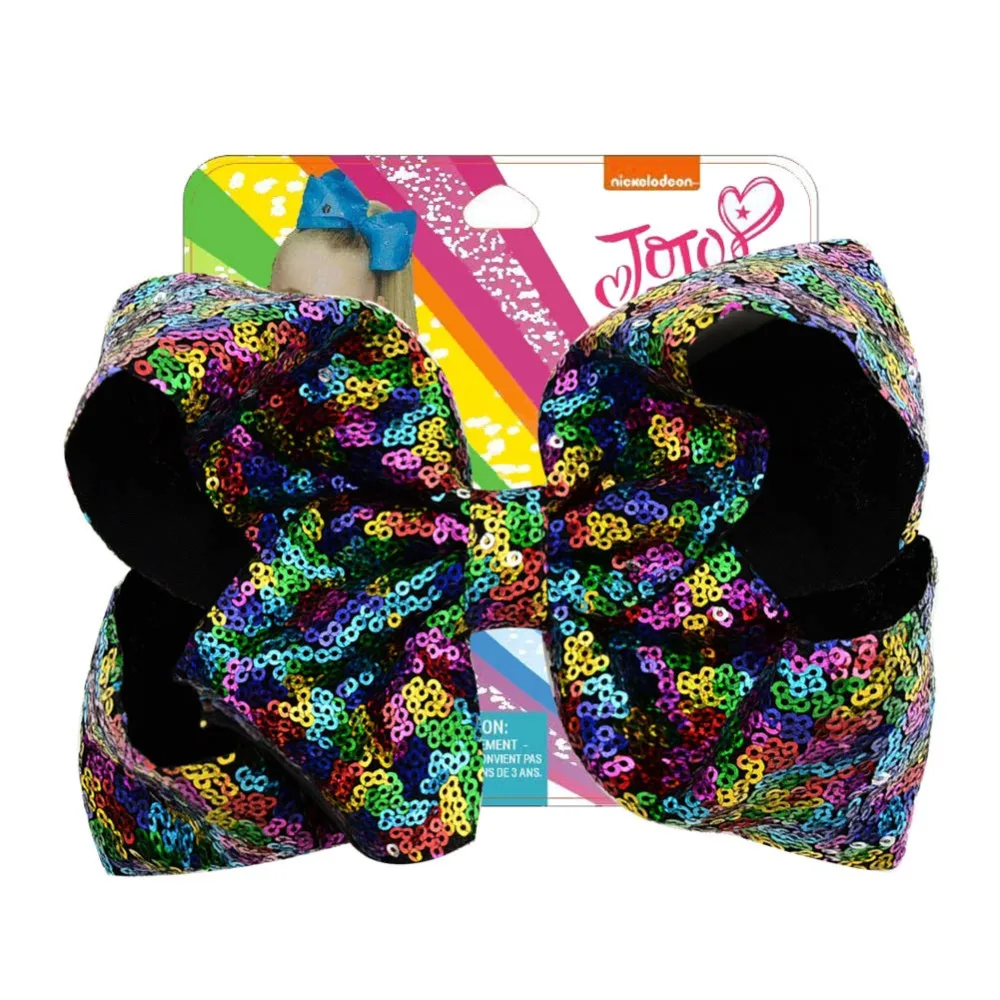 8" Rainbow Jojo Siwa with Sequin Hair Bows for Girls with Clips Bowknot Handmade Hair Decoration Party Favor for Girls Jojo Bows
8" Rainbow Jojo Siwa with Sequin Hair Bows for Girls with Clips Bowknot Handmade Hair Decoration Party Favor for Girls Jojo Bows