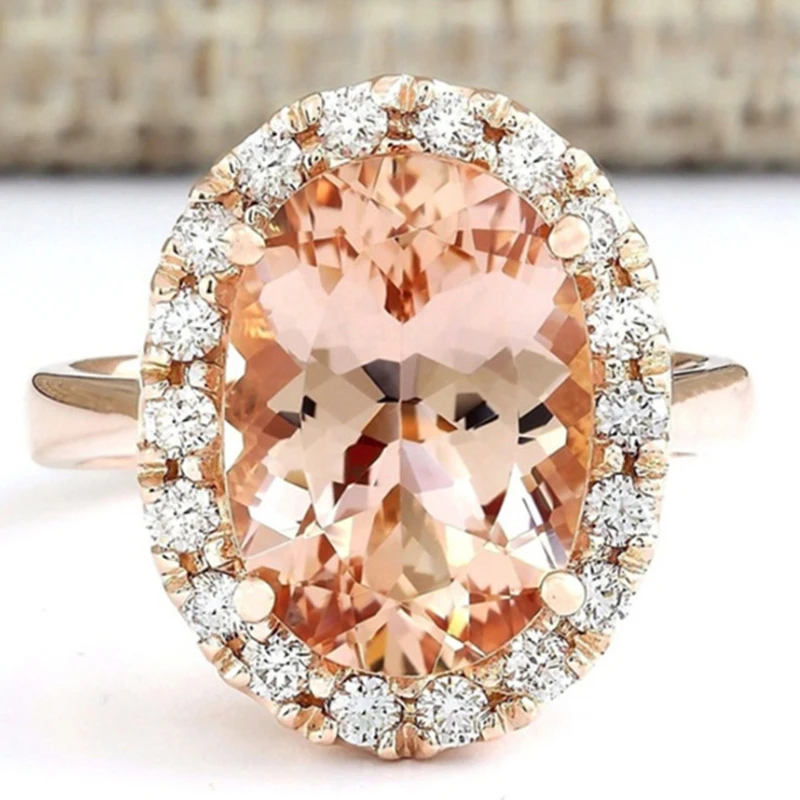 Luxurious Champagne oval Cubic Zirconia wedding rings for women Lady Gilrs Rose gold color AAA CZ party ring size 6-10 bague
Luxurious Champagne oval Cubic Zirconia wedding rings for women Lady Gilrs Rose gold color AAA CZ party ring size 6-10 bague