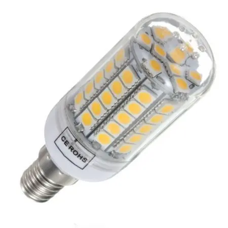 

E14 59 5050 SMD LED 5.5W 600LM Energy Saving Light Lampe Bulb 220V blanc chaud lumiere maison 3500K