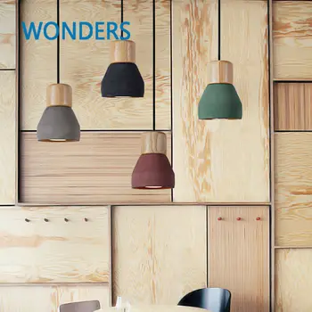 The Nordic Minimalist Retro Pendant Light Wood Cement Vintage Lamp Restaurant Dining Room Coffee Hall Pendente de teto Laparas
The Nordic Minimalist Retro Pendant Light Wood Cement Vintage Lamp Restaurant Dining Room Coffee Hall Pendente de teto Laparas