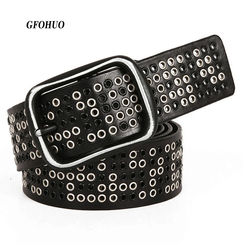 New Heavy Metal Cowboy Punk Belt Genuine Leather Hip Hop Belts For Men Rivet Jeans Belt Male Strap Ceinture Homme
New Heavy Metal Cowboy Punk Belt Genuine Leather Hip Hop Belts For Men Rivet Jeans Belt Male Strap Ceinture Homme
