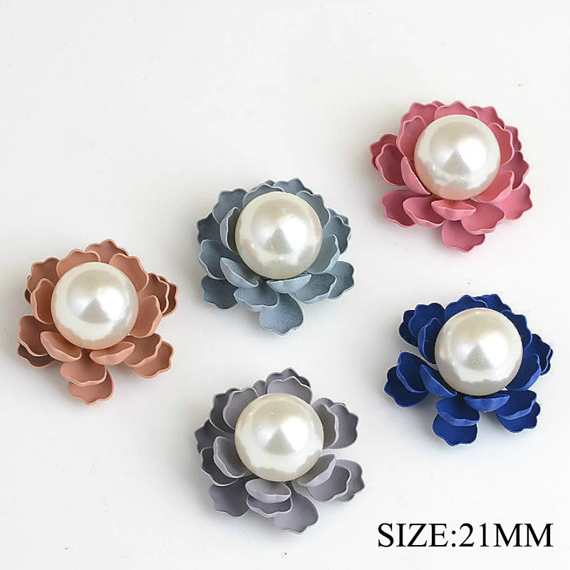 Fashion 10pcs/set 21mm*21mm 4 colors Flower pearl buttons Diy Wedding Metal decoration hair flower center Bow Accessories
Fashion 10pcs/set 21mm*21mm 4 colors Flower pearl buttons Diy Wedding Metal decoration hair flower center Bow Accessories