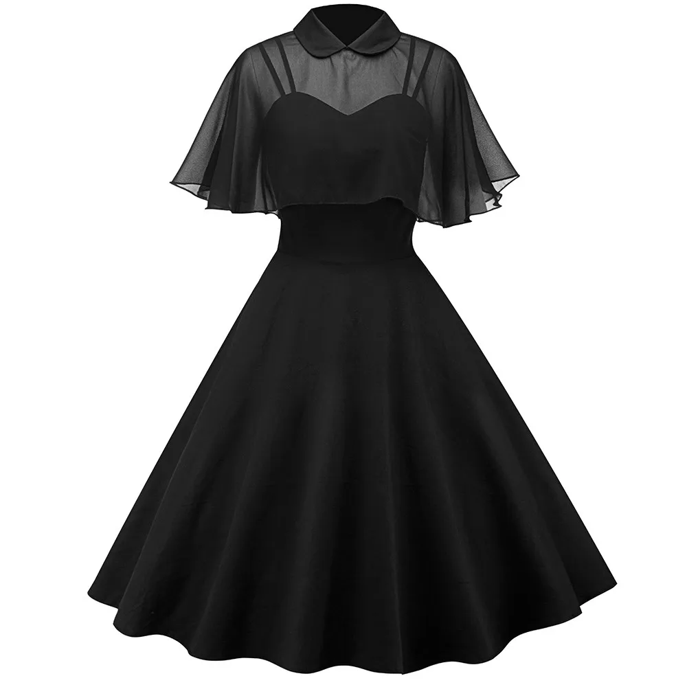 JAYCOSIN 2019 Women's Solid Color Lace Long Cloak Stand Collar Short Sleeve Dress Dropping Z0409
JAYCOSIN 2019 Women's Solid Color Lace Long Cloak Stand Collar Short Sleeve Dress Dropping Z0409