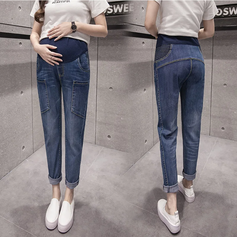 2018 New Maternity Denim Jeans Elastic All-match Stonewashed Waist Belly Pencil trousers Pregnant women Pregnancy Pants C16 10
2018 New Maternity Denim Jeans Elastic All-match Stonewashed Waist Belly Pencil trousers Pregnant women Pregnancy Pants C16 10