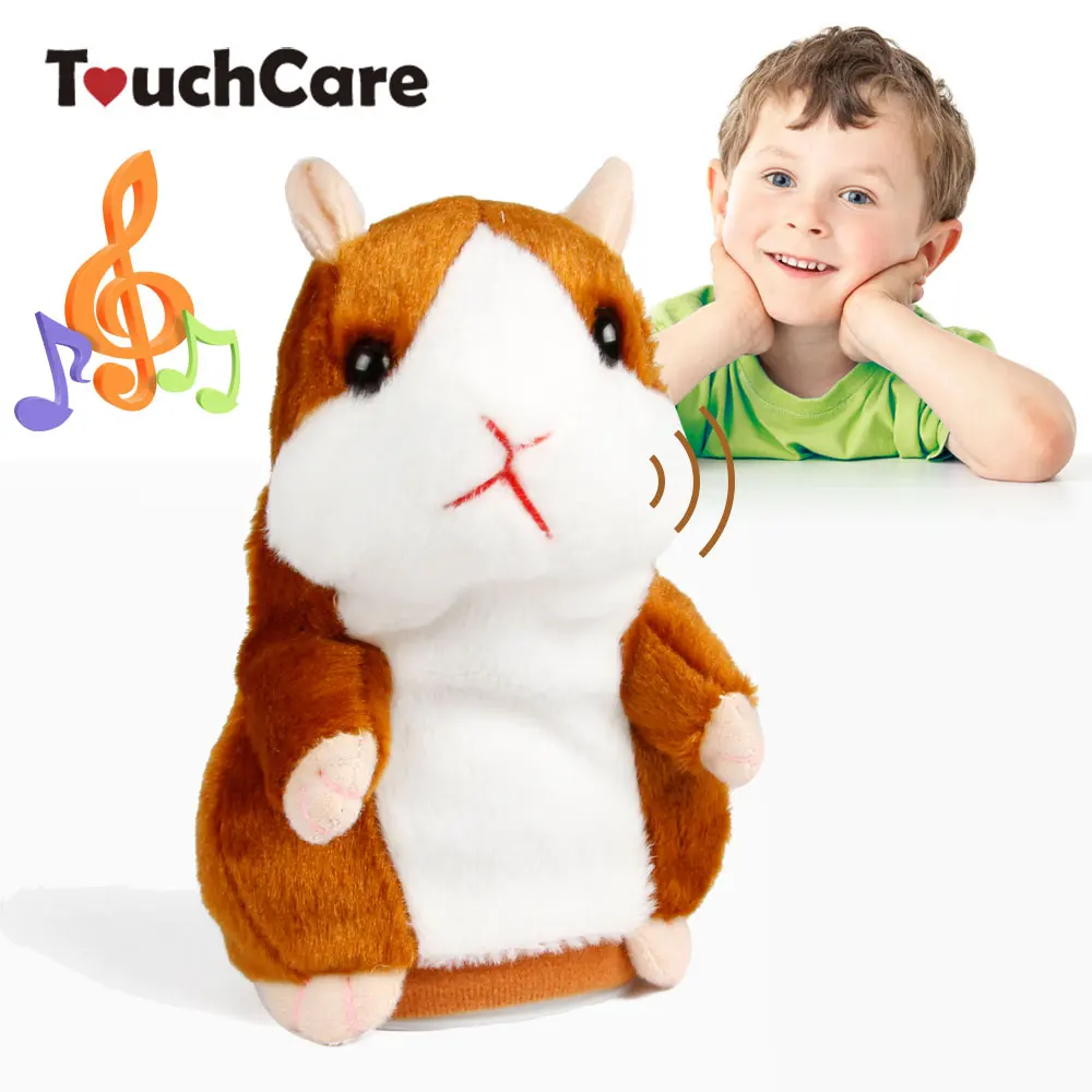 Touchcare 15 см Talking хомяк мышь Pet плюшевые игрушки Учитесь говорить Электрический