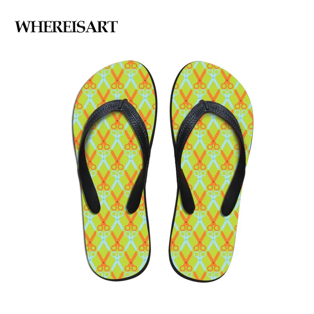 WHEREISART Casual Slippers Women Scissors Printing Summer Beach Flip Flops Sandals Women's Slippers Female Sandals Shoes
WHEREISART Casual Slippers Women Scissors Printing Summer Beach Flip Flops Sandals Women's Slippers Female Sandals Shoes