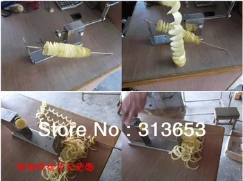 2 IN 1 Tornado potato machine, spiral potato chipper,potato cutter machine /potato chips machine( Slicers and cutters)
2 IN 1 Tornado potato machine, spiral potato chipper,potato cutter machine /potato chips machine( Slicers and cutters)