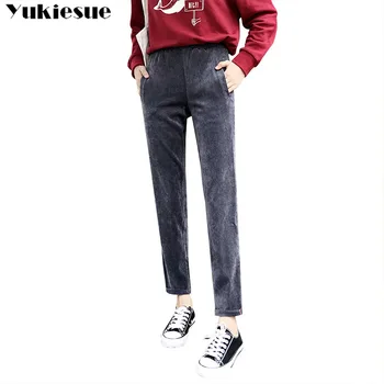 Vintage Corduroy Pants Autumn winter warm for Woman Mid Waist Ankle Length Loose Harem Pants Trousers Femme Casual Long Pants
Vintage Corduroy Pants Autumn winter warm for Woman Mid Waist Ankle Length Loose Harem Pants Trousers Femme Casual Long Pants