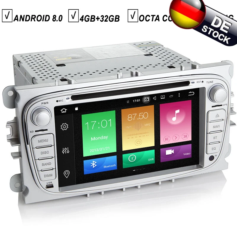 IPS 7''Android 8.0 Car DVD GPS Player For FORD Focus Mondeo C-max Galaxy 8 Octa Core PX5 4G RAM 32G ROM Radio BT DAB Wifi Map SD
IPS 7''Android 8.0 Car DVD GPS Player For FORD Focus Mondeo C-max Galaxy 8 Octa Core PX5 4G RAM 32G ROM Radio BT DAB Wifi Map SD