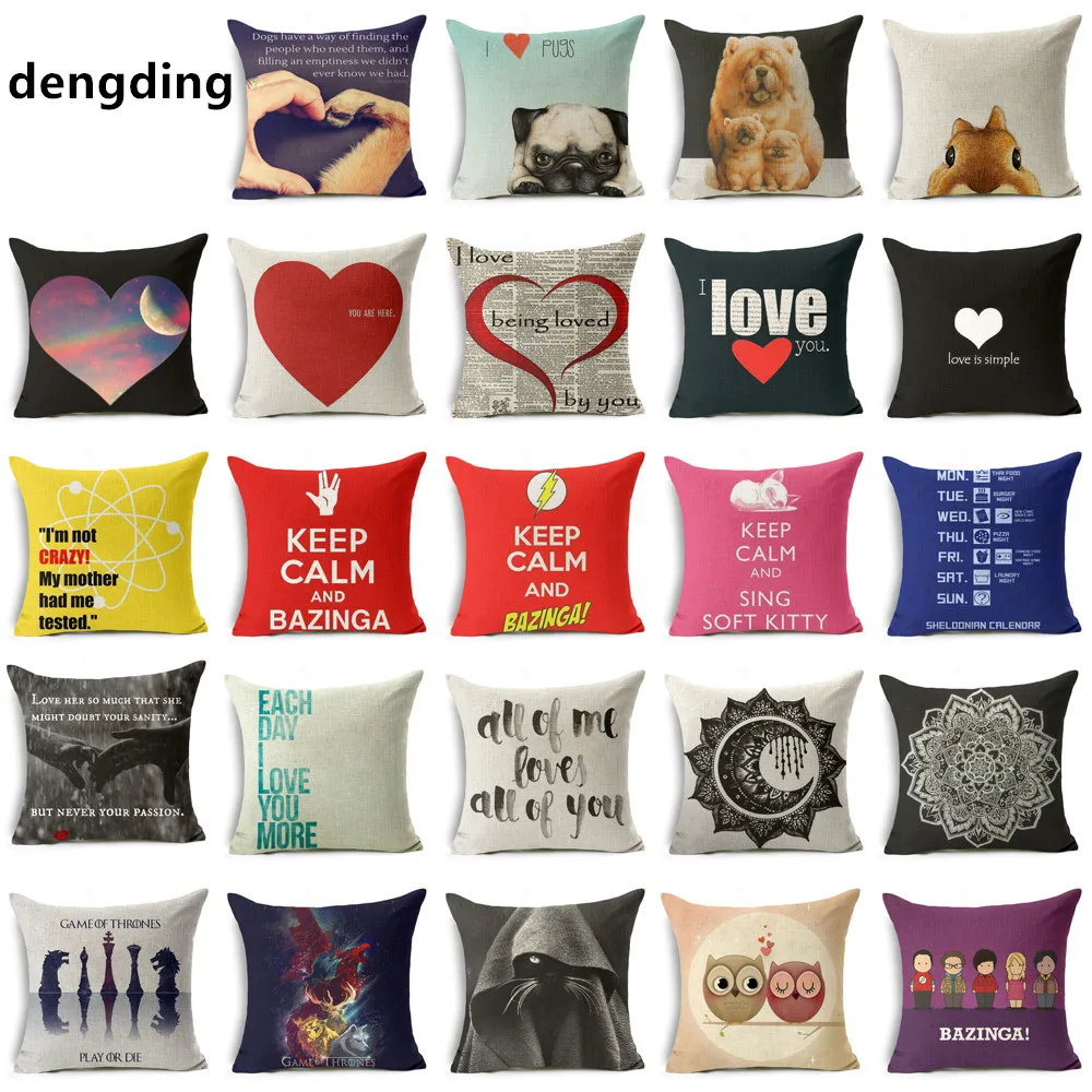 PPug Proverb Pillowcase Bohemian Mandala LOVE YOU MORE Game of Thrones The Big Bang Theory Throw Pillow Cases Cat Animal
PPug Proverb Pillowcase Bohemian Mandala LOVE YOU MORE Game of Thrones The Big Bang Theory Throw Pillow Cases Cat Animal