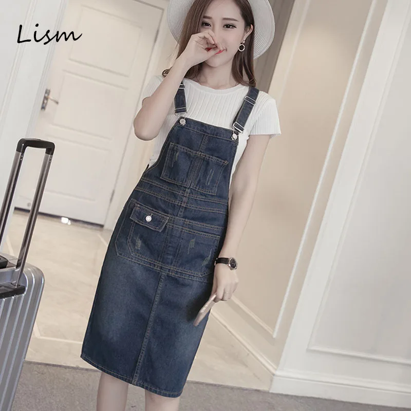 LISM 2019 Midi Summer Casual Denim Dress Solid S-5XL Plus Size Fashion Overall Sundress Sexy Pencil Korean Jeans Female Dress
LISM 2019 Midi Summer Casual Denim Dress Solid S-5XL Plus Size Fashion Overall Sundress Sexy Pencil Korean Jeans Female Dress