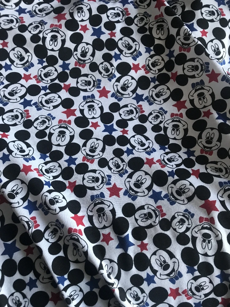 Mickey Star Double Knitted Cotton Fabric Patchwork Sewing Baby Clothes Pajamas Handmade DIY Textile Gift
Mickey Star Double Knitted Cotton Fabric Patchwork Sewing Baby Clothes Pajamas Handmade DIY Textile Gift