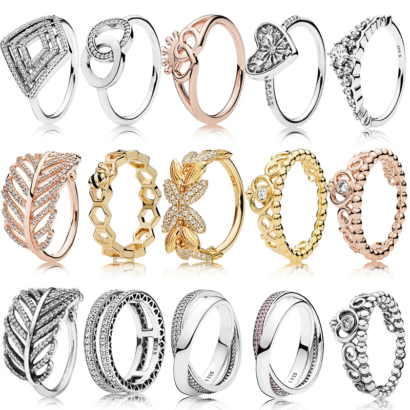 ROBOL Original Brand100% 925 Sterling Silver Ring Engraved LOGO Twinkling Feathers Double Heart Fairy Tale crow Women Rings
ROBOL Original Brand100% 925 Sterling Silver Ring Engraved LOGO Twinkling Feathers Double Heart Fairy Tale crow Women Rings