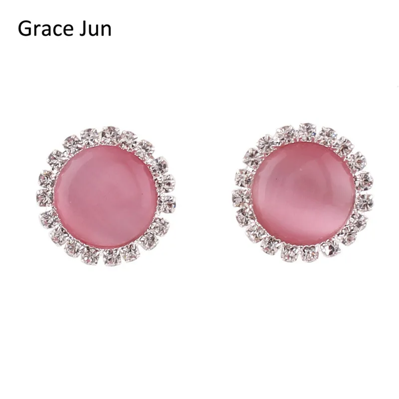 Grace Jun Top Quality Opal Rhinestone Round Clip on Earrings Without Piercing for Women Party Wedding Elegant Earrings Xmas Gift
Grace Jun Top Quality Opal Rhinestone Round Clip on Earrings Without Piercing for Women Party Wedding Elegant Earrings Xmas Gift