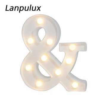 Lanpulux 3D "&" Letter Lamp Wedding Birthday Party Decor LED Night Light Holiday Atmosphere Lighting Valentine's Day Lover Gift
Lanpulux 3D "&" Letter Lamp Wedding Birthday Party Decor LED Night Light Holiday Atmosphere Lighting Valentine's Day Lover Gift