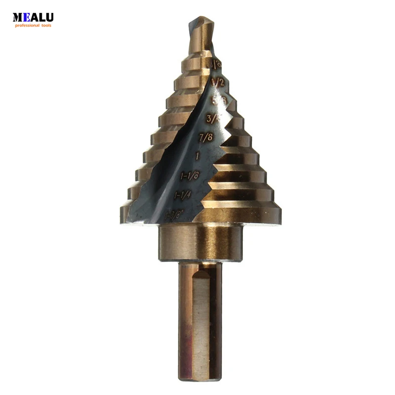 1/4 Inch-1-3/8 inch Step Drill Bit Cobalt M42 Reamer Lifetime Warranty Power Tools
1/4 Inch-1-3/8 inch Step Drill Bit Cobalt M42 Reamer Lifetime Warranty Power Tools