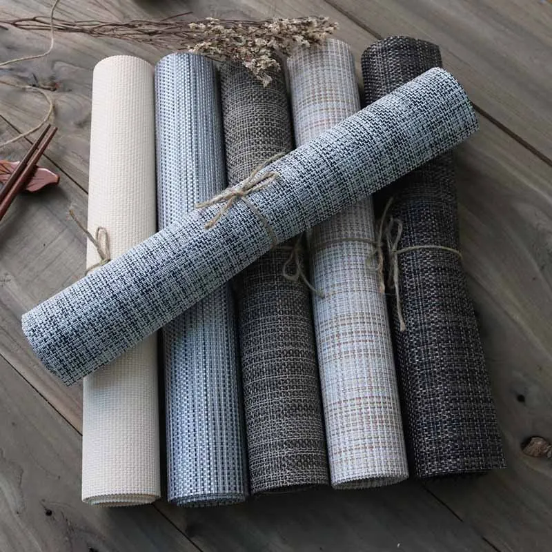 45*30CM Table Mat Rectangular PVC Non-Slip Bowl Plate Cup Pads Braided Placemat Heat Insulation Pad Kitchen Accessories
45*30CM Table Mat Rectangular PVC Non-Slip Bowl Plate Cup Pads Braided Placemat Heat Insulation Pad Kitchen Accessories