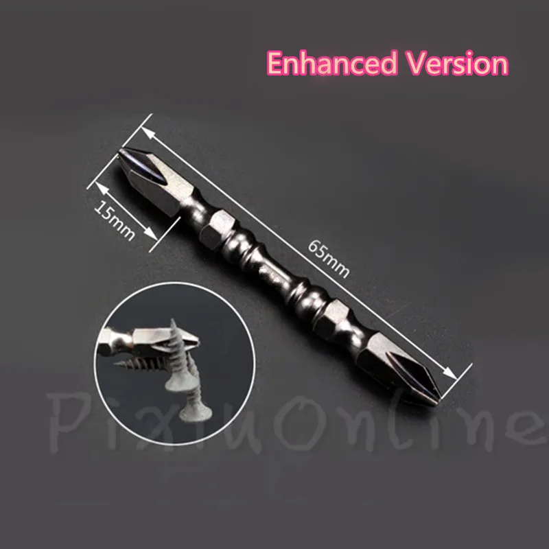 1Pc ST024b 65MM/100MM Cross Head Screwdriver Bit Upgrade Extended Version Double Head Cross Screw Driver PH2
1Pc ST024b 65MM/100MM Cross Head Screwdriver Bit Upgrade Extended Version Double Head Cross Screw Driver PH2
