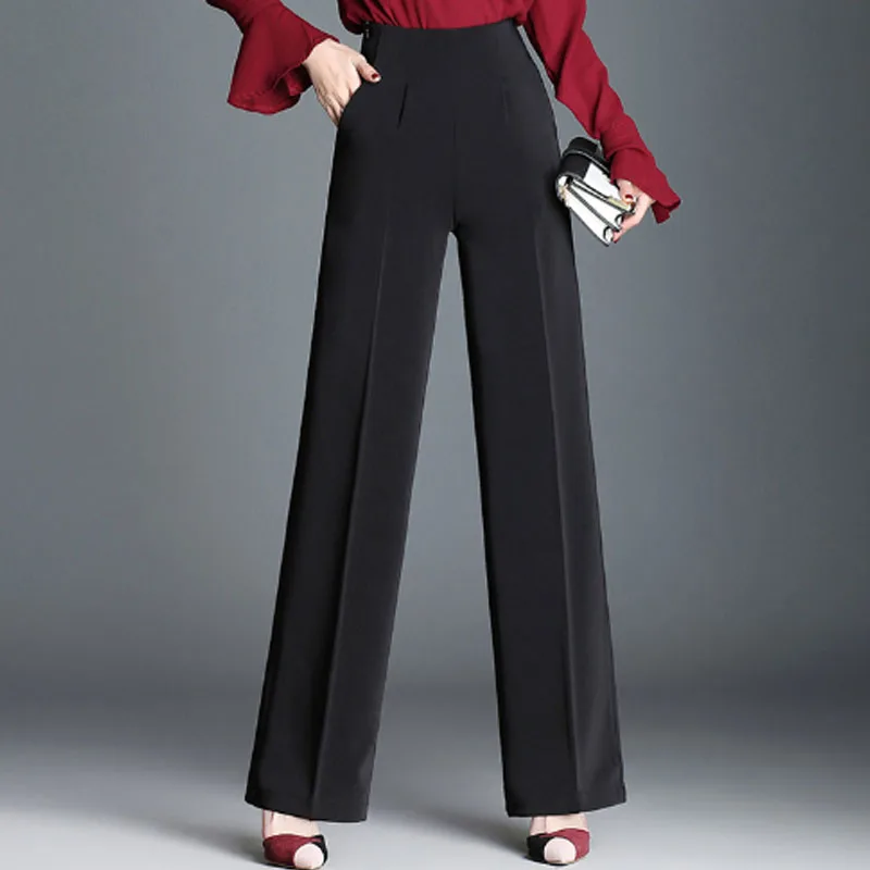 2018 High Waist Wide Leg Pants black trousers Women Casual Plus Size 4XL straight Loose Female Office Ladies pants slim New
2018 High Waist Wide Leg Pants black trousers Women Casual Plus Size 4XL straight Loose Female Office Ladies pants slim New