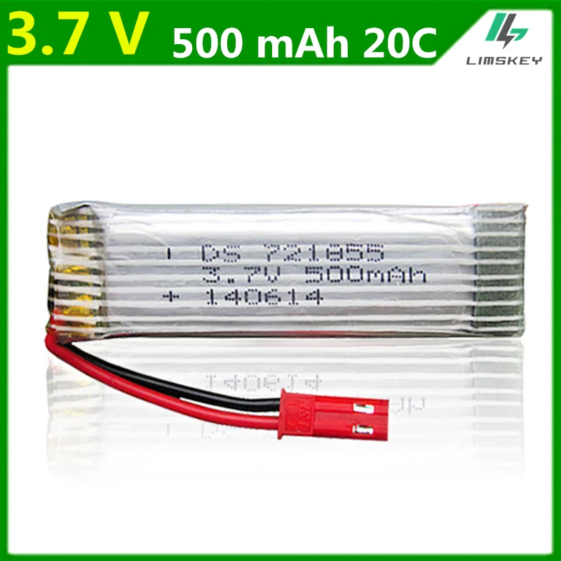 

3.7V 500mAh Li-polymer Lipo battery For WLtoys V929 V949 V959 V212 V222 H07 Udi U815A U818A 6039 Lipo batterij 721855 2PCS