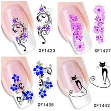 30 Styles! Mode ongles Art manucure décalcomanies motifs floraux autocollants transfert d'eau pour ongles conseils beauté(China)