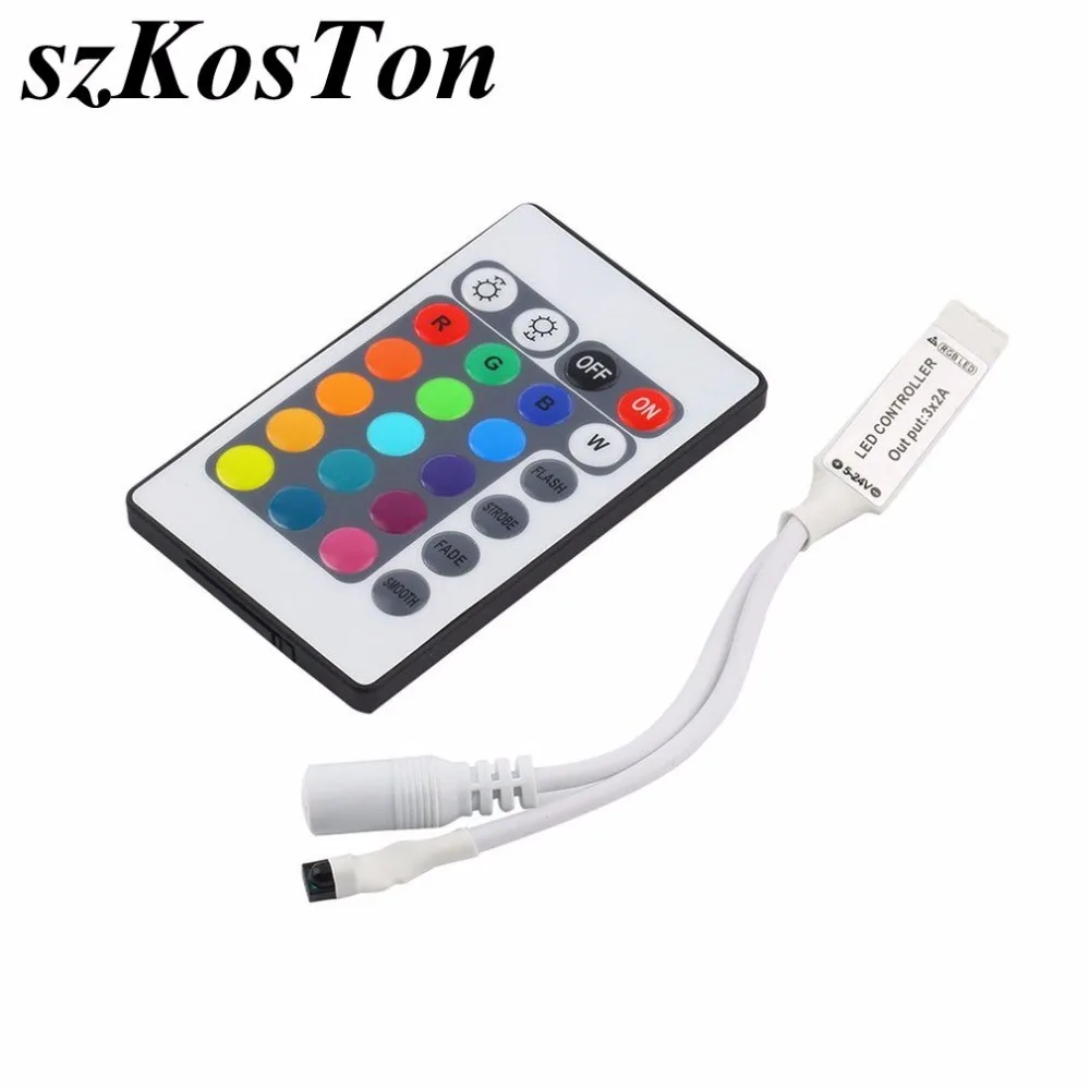 DC12V 24 Keys Universal Infrared Remote Controller Wireless Mini 24Key IR Controller for RGB LED Strip Lights
DC12V 24 Keys Universal Infrared Remote Controller Wireless Mini 24Key IR Controller for RGB LED Strip Lights