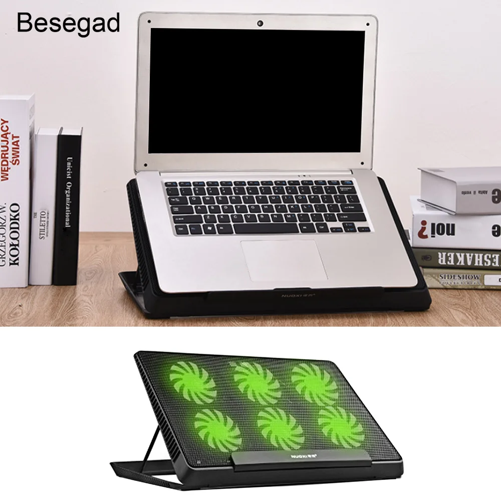 Besegad Quiet Heatsink Adjust Wind Speed Cooling Coller Fan Pad Cooler Stand Base for Notebook PC laptop Size within 17 Inch
Besegad Quiet Heatsink Adjust Wind Speed Cooling Coller Fan Pad Cooler Stand Base for Notebook PC laptop Size within 17 Inch