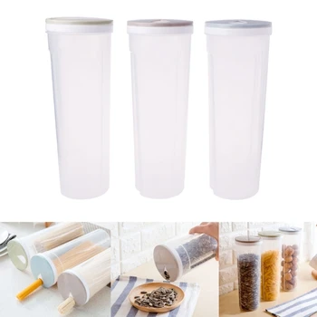 

Cutlery Noodle Storage Box Tall Food Storage Box Spaghetti Noodles Container Grain Cereal Jar Airtight Leak
