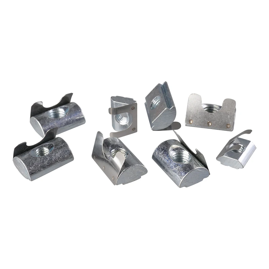 China supplier hot sale M6 M8 spring round nuts for aluminum extrusion profile 3030 4040 4545
China supplier hot sale M6 M8 spring round nuts for aluminum extrusion profile 3030 4040 4545