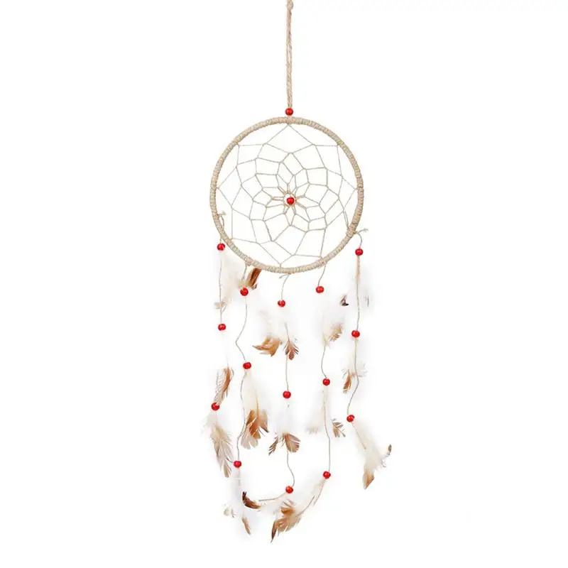 Handmade Feather and Beads Hemp Rope Dream Catcher Wind Chime Wall Hanging Decoration
Handmade Feather and Beads Hemp Rope Dream Catcher Wind Chime Wall Hanging Decoration