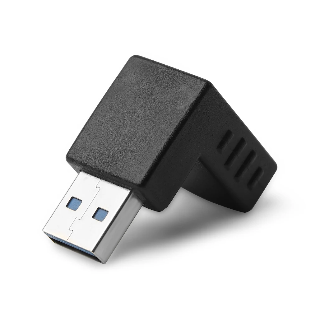 90 градусов USB 3 0 мужчина к гнезду левый и правый угловой адаптер AM/AF разъем для