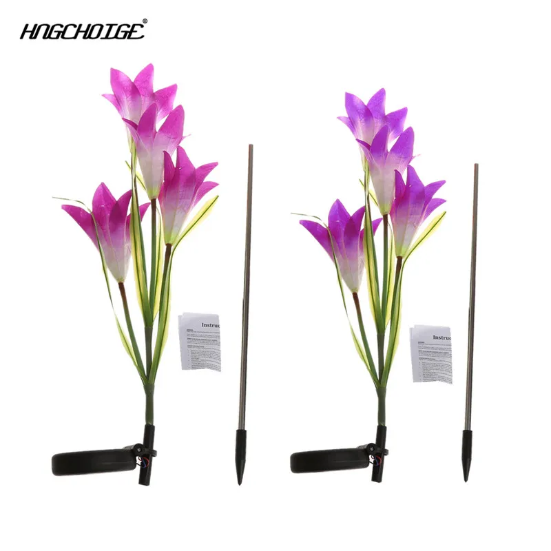 HNGCHOIGE 4 LED Waterproof Solar Powered Light Lily Flower Garden Lamp Yard Decor White
HNGCHOIGE 4 LED Waterproof Solar Powered Light Lily Flower Garden Lamp Yard Decor White
