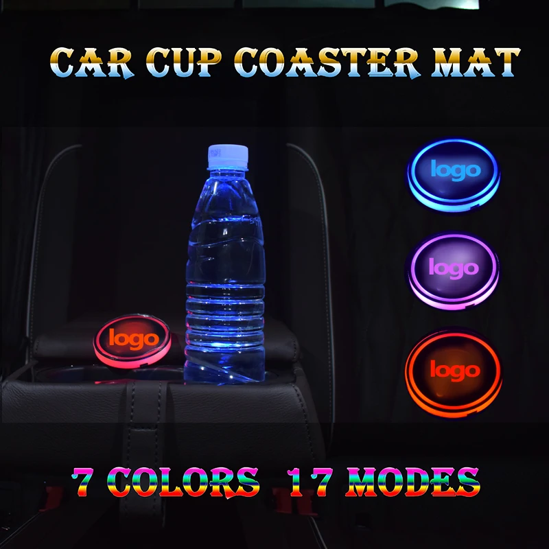 2Pcs Universal LED Car Cup Mat Ambient Light 7 color models decorative lamp Auto ornament accessories For Mercedes Audi Benz BWM
2Pcs Universal LED Car Cup Mat Ambient Light 7 color models decorative lamp Auto ornament accessories For Mercedes Audi Benz BWM
