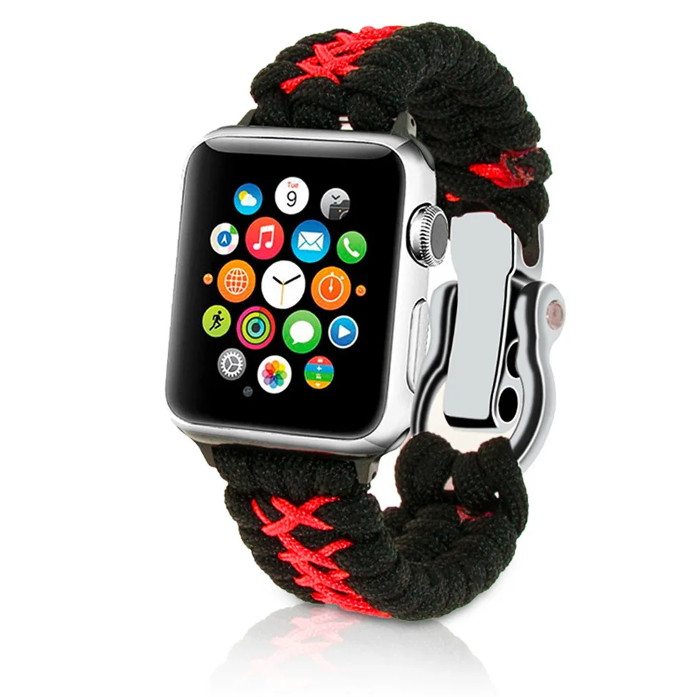 Woven Nylon Rope Strap for Apple Watch Band Series 5 4 3 2 Outdoor Sport Bracelet 40/44/38/42mm Clock Belt Replacement WristBand
Woven Nylon Rope Strap for Apple Watch Band Series 5 4 3 2 Outdoor Sport Bracelet 40/44/38/42mm Clock Belt Replacement WristBand