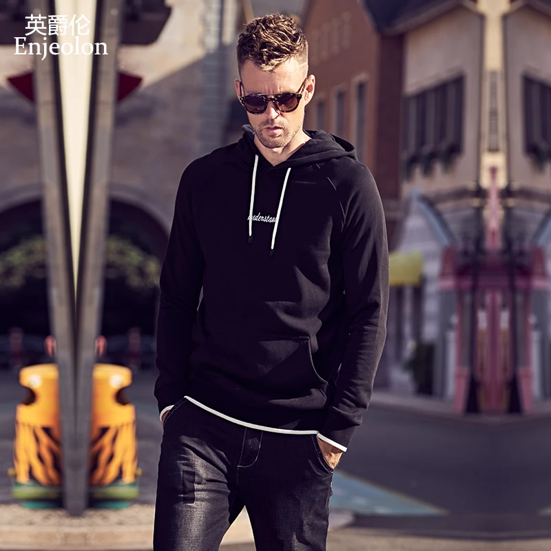 Enjeolon brand Long Sleeve black hoodies Sweatshirts Men casual hoody Sweatshirt Men words printing Pullover Clothing WY130
Enjeolon brand Long Sleeve black hoodies Sweatshirts Men casual hoody Sweatshirt Men words printing Pullover Clothing WY130