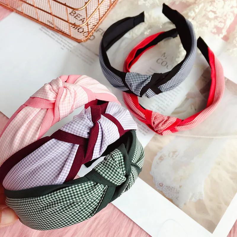 New Classic Plaid Candy Color Hair Accessories for Women Wide Hairbands Top Knot Hair Hoop Fashion Girls High Grade Headdress
New Classic Plaid Candy Color Hair Accessories for Women Wide Hairbands Top Knot Hair Hoop Fashion Girls High Grade Headdress
