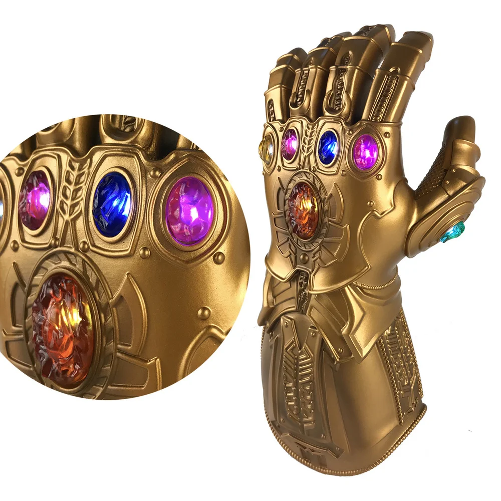 Thanos Infinity Gauntlet Latex Gloves Arms Thanos Mask Infinity Stones Led Cosplay Costumes Superhero Weapon Party Props
Thanos Infinity Gauntlet Latex Gloves Arms Thanos Mask Infinity Stones Led Cosplay Costumes Superhero Weapon Party Props