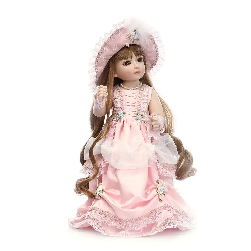 long hair hat 45cm BJD Doll bride SD Dolls Sweet Princess Girl With Outfit Elegant Dress Wigs Beautiful Toys Wedding decorations
long hair hat 45cm BJD Doll bride SD Dolls Sweet Princess Girl With Outfit Elegant Dress Wigs Beautiful Toys Wedding decorations