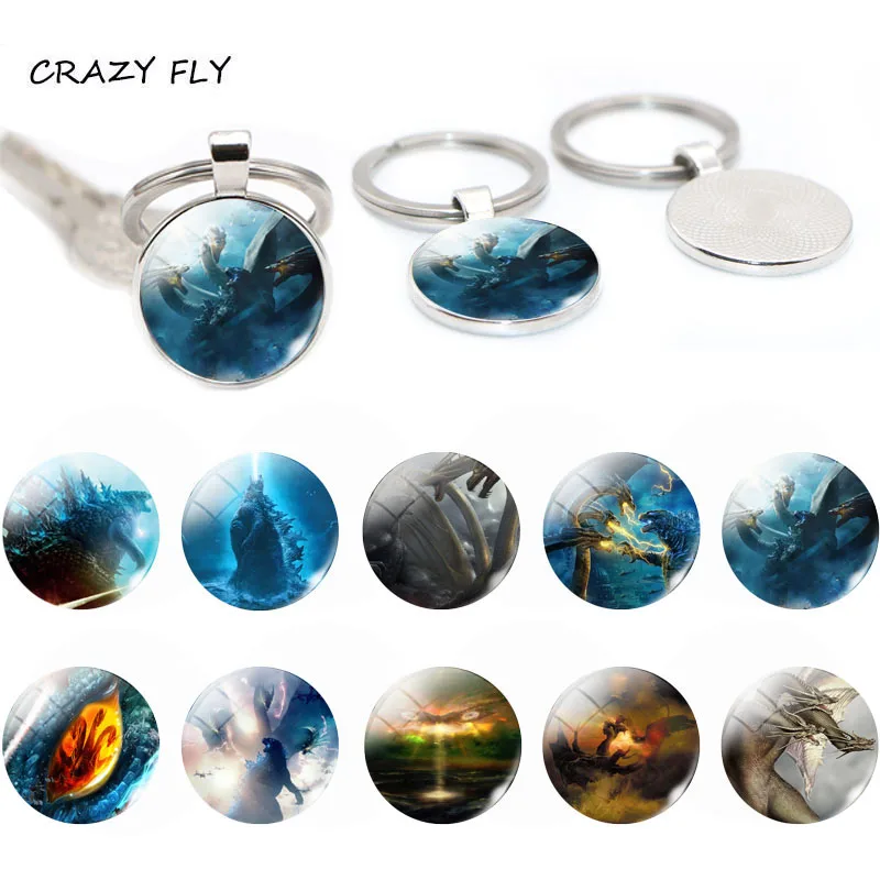 CRAZY FLY Godzilla Keychain King Of The Monsters Picture Jewelry Alloy 25MM Cabochon Pendant Key chain For Men Women
CRAZY FLY Godzilla Keychain King Of The Monsters Picture Jewelry Alloy 25MM Cabochon Pendant Key chain For Men Women