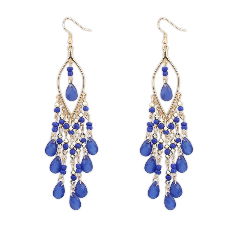 New Fashion Bohemia Dangle Beads Big Earrings For Women Tassel Brincos Grandes Waterdrop Long Earrings Free Shipping
New Fashion Bohemia Dangle Beads Big Earrings For Women Tassel Brincos Grandes Waterdrop Long Earrings Free Shipping
