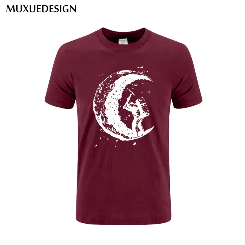 2017 Top Quality fashion digging the moon print men T shirt o neck cotton mens Tshirt short sleeve men's tee shirts tops
2017 Top Quality fashion digging the moon print men T shirt o neck cotton mens Tshirt short sleeve men's tee shirts tops