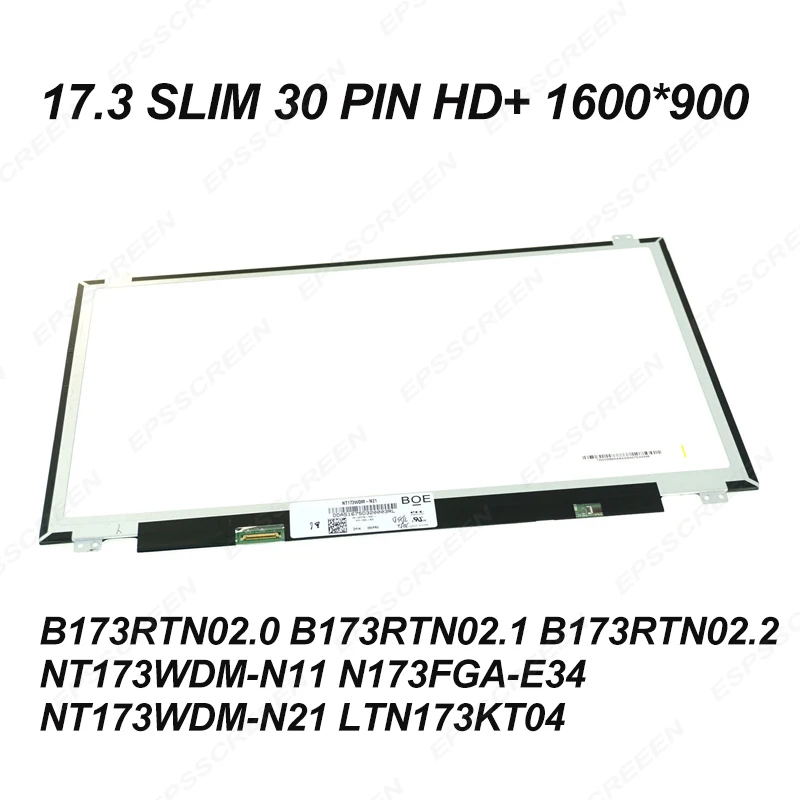 Замена 17,3 ультратонкий 30PIN экран ноутбука HD + 1600*900 монитор для HP 17-BS 17-BS062ST (AD13) Панель fix дисплей
Замена 17,3 ультратонкий 30PIN экран ноутбука HD + 1600*900 монитор для HP 17-BS 17-BS062ST (AD13) Панель fix дисплей