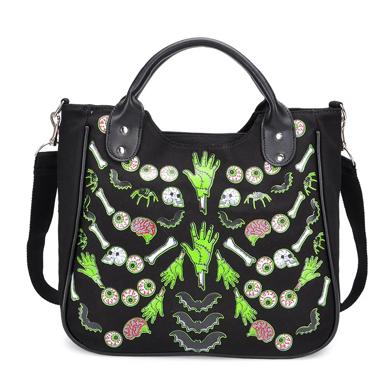 JIEROTYX Cartoon Gothic Bag Women Canvas Handbag Female Casual Floral Printing Casual Totes Women Punk Bags High Quality
JIEROTYX Cartoon Gothic Bag Women Canvas Handbag Female Casual Floral Printing Casual Totes Women Punk Bags High Quality