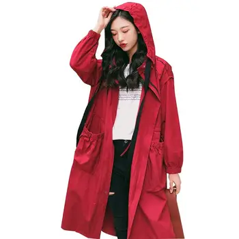 New Winter Autumn 2018 Women Trench Coat And Windbreaker Overcoat Casual Solid Color Long Ladies Hooded Loose Long Outwear O743
New Winter Autumn 2018 Women Trench Coat And Windbreaker Overcoat Casual Solid Color Long Ladies Hooded Loose Long Outwear O743