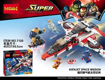 DECOOL 7120 Superhero series - revenge jet space mission.523 pcs Legoings 3D DIY Figures toys for children educational building
DECOOL 7120 Superhero series - revenge jet space mission.523 pcs Legoings 3D DIY Figures toys for children educational building