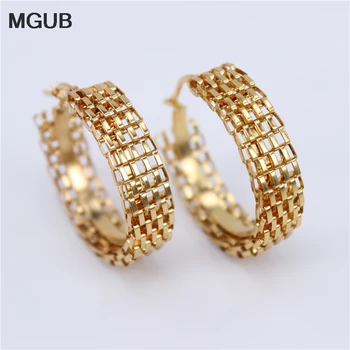 2019 new design Two styles Gold color circle Stainless Steel Big Round wives Hoop Earrings gifts for women Fashion Jewelry LH707
2019 new design Two styles Gold color circle Stainless Steel Big Round wives Hoop Earrings gifts for women Fashion Jewelry LH707