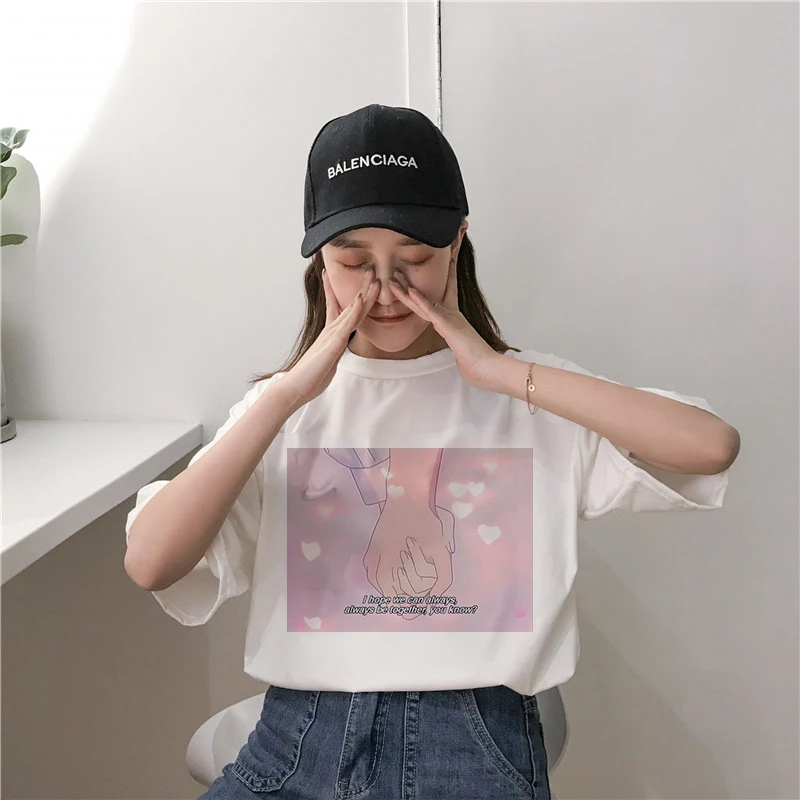 Summer fashion personality female goth moon cute pink Harajuku short-sleeved letter cartoon print casual loose T-shirt tops
Summer fashion personality female goth moon cute pink Harajuku short-sleeved letter cartoon print casual loose T-shirt tops